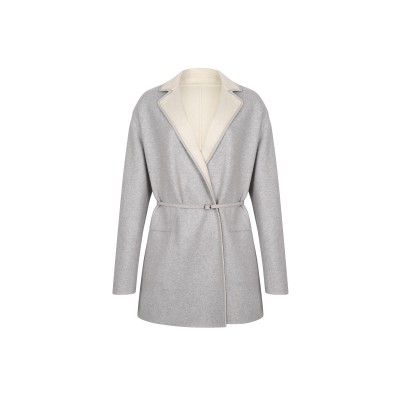 LORO PIANA JIMI JACKET BABY CASHMERE SIRIUS MELANGE GRAY FAF8083